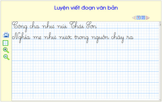 tập viết chữ