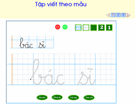 tập viết chữ việt