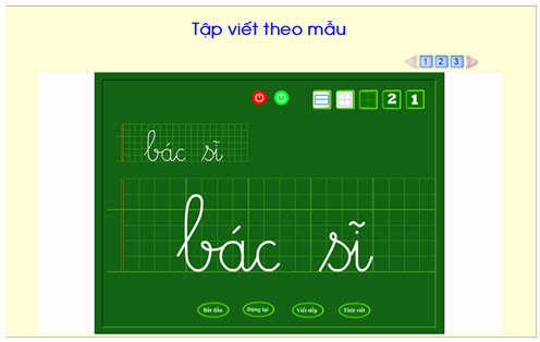 tập viết chữ việt
