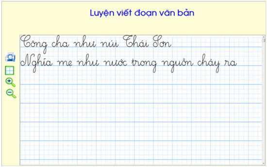 tập viết tiểu học