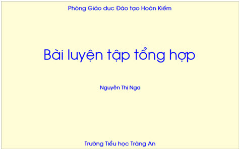 tập viết tiểu học