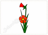 bé mẫu giáo vẽ cây cỏ hoa lá